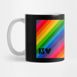 USA States: Kansas (rainbow) Mug